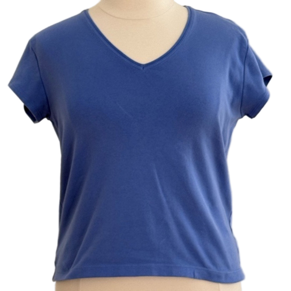 Chico's Blue Short Sleeve Tee size 16 (Chicos size 3)